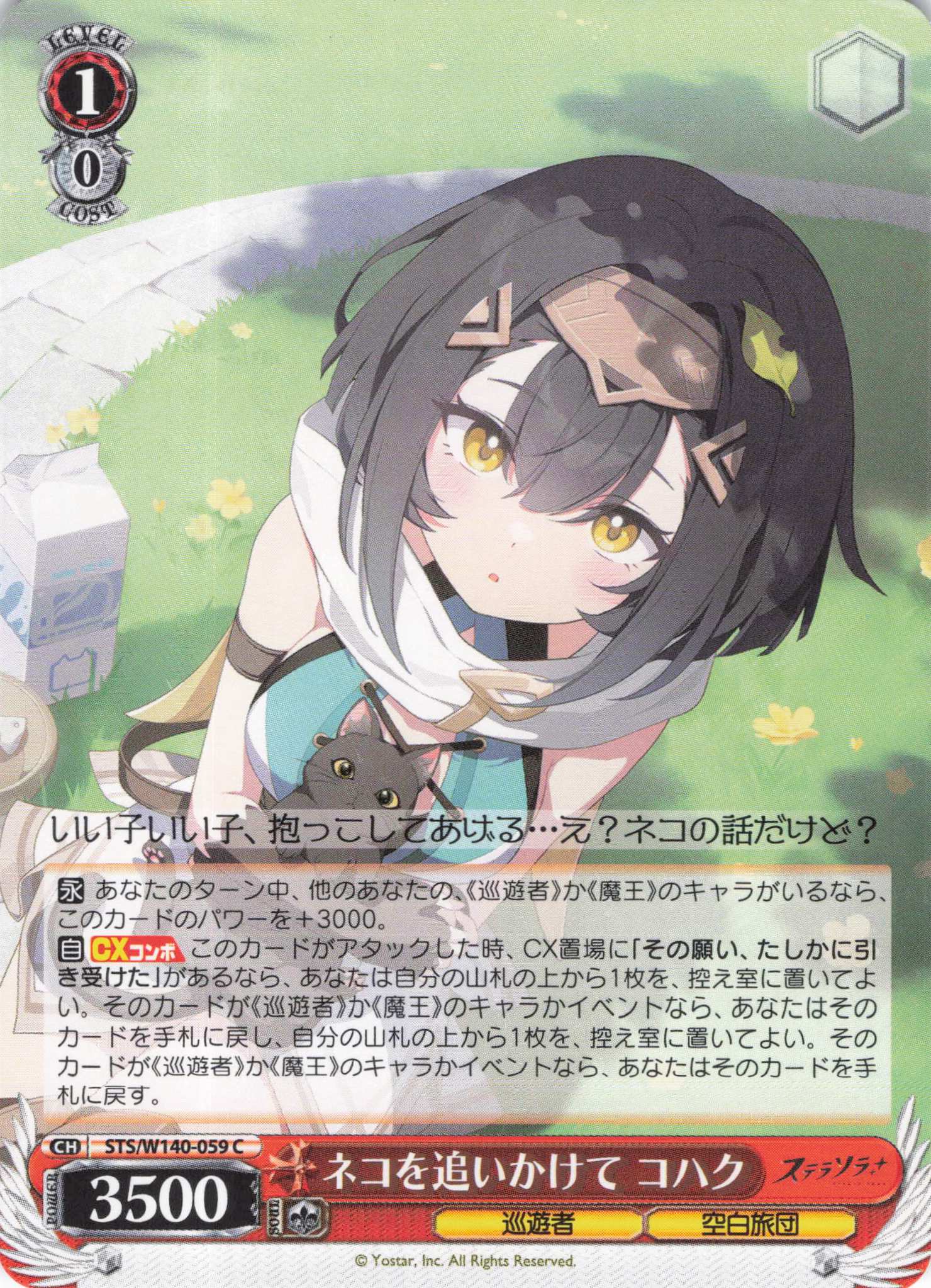 ネコを追いかけて コハク(C)(STS/W140-059)
